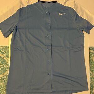 Nike Blue Button-Up Shirt‎